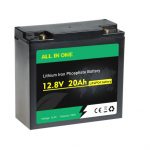 Litij -ionska baterija za polnjenje Deep Cycle Lifepo4 12V 20AH OEM